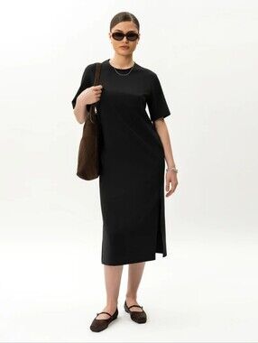 Ninepine Summer T-Shirt Dress - Black